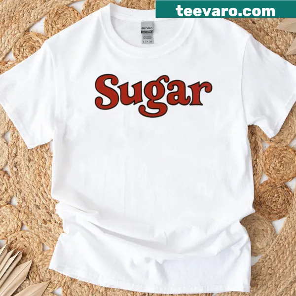 Retro-style t-shirt with a cheerful sugar graphic