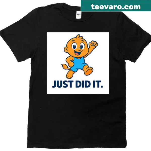 T-shirt with humorous text 'Ziggy Just Did It'