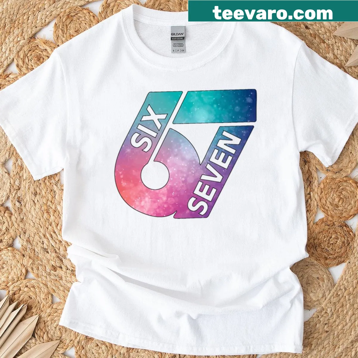Retro surf aesthetic graphic on a boxy T-shirt — on a men's t-shirt