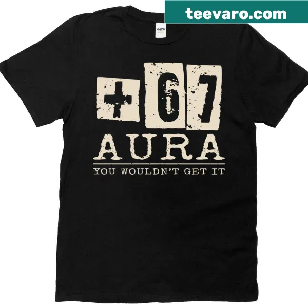 Graphic tee with humorous Gen Z slang and bold typography