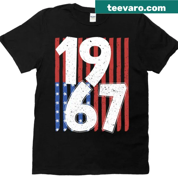 Vintage 1967 grunge meme T-shirt with distressed typography