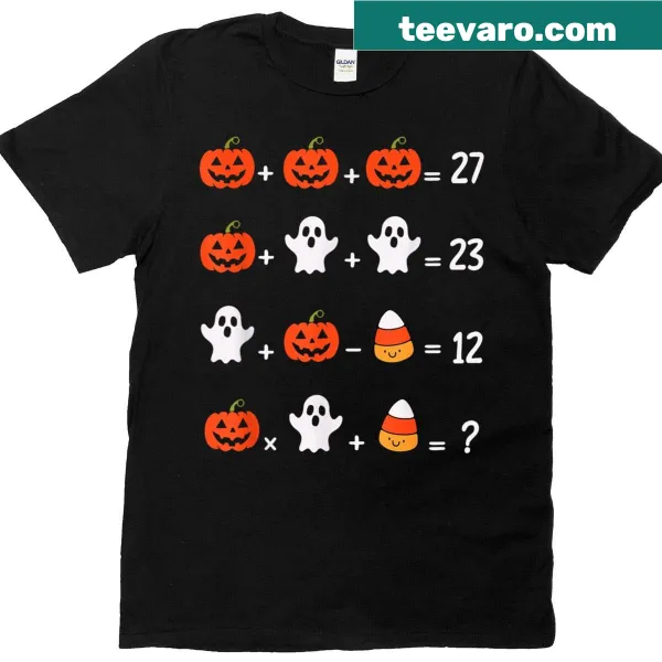 Math teacher themed graphic T-shirt for Halloween