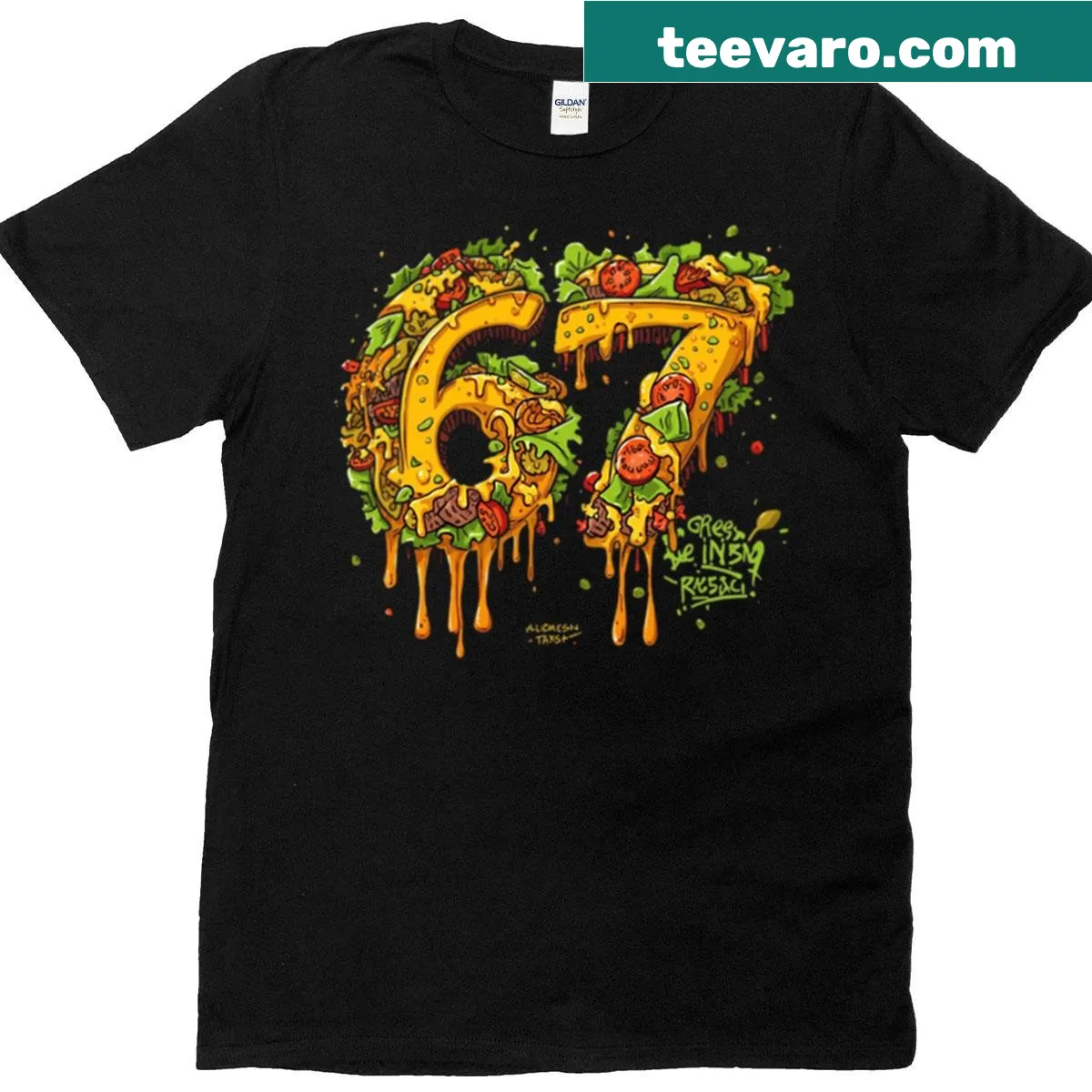 Kids' t-shirt with Taco Burrito graphic and meme text — on a men's t-shirt