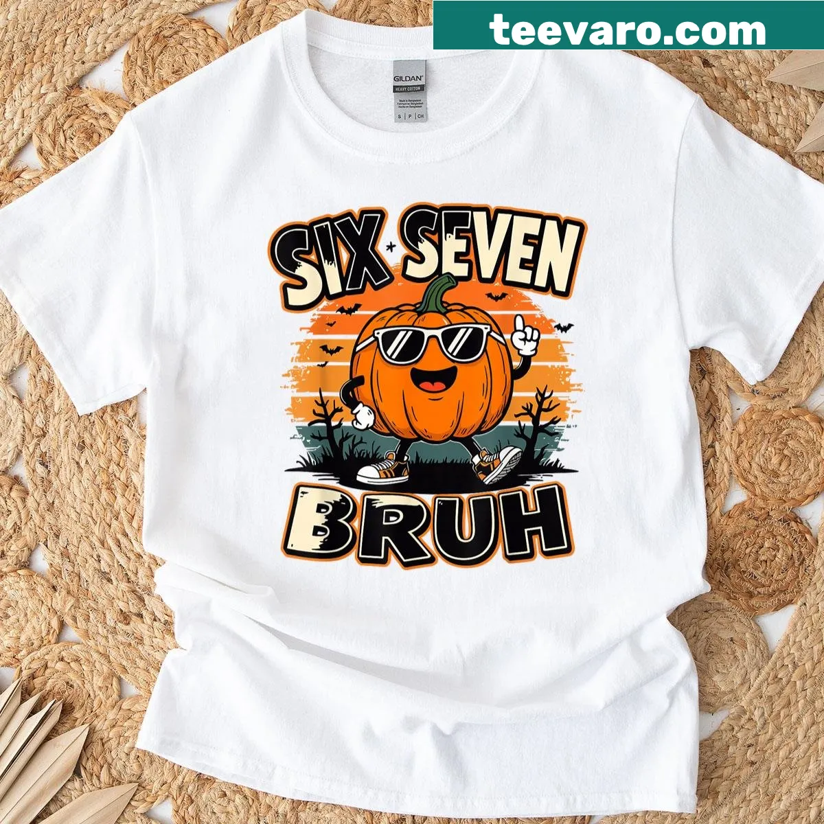 Funny cute skeleton Halloween math humor t-shirt — on a men's t-shirt