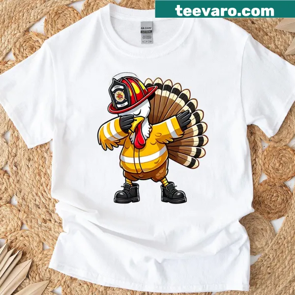 Funny cartoon Thanksgiving design on a T-shirt
