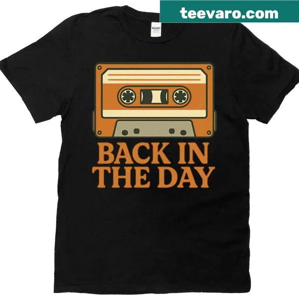 Vintage-style T-shirt featuring a cassette tape graphic