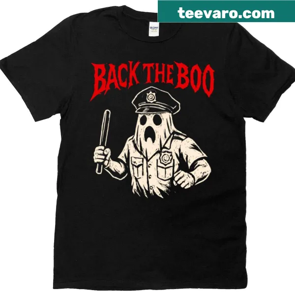 Ghost cop design T-shirt for Halloween celebrations