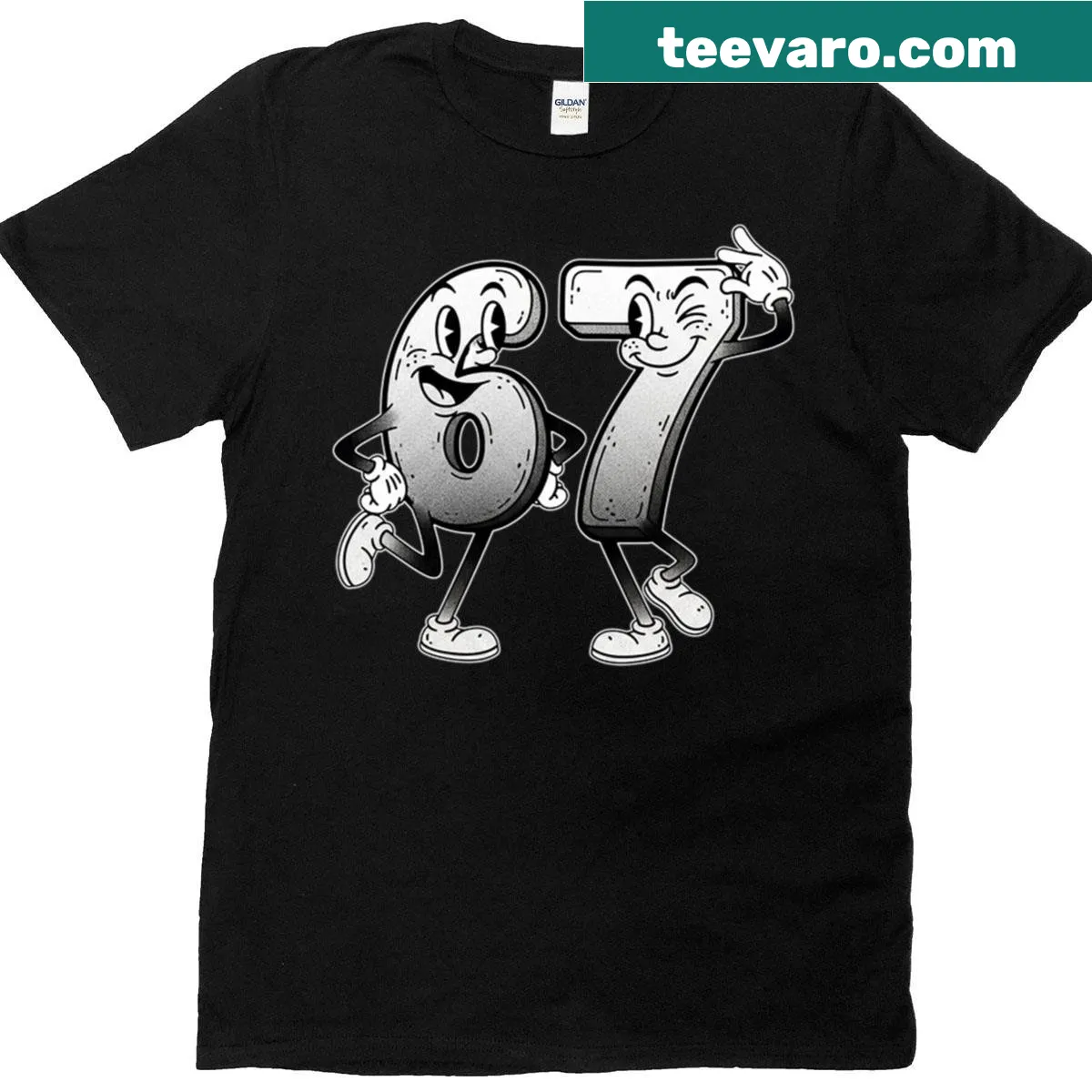 Cartoon character t-shirt inspired by a popular meme — on a men's t-shirt