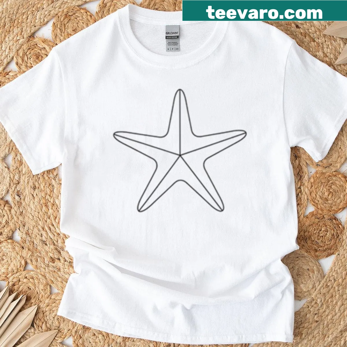 T-shirt with a bold retro diagonal stripes pattern — on a men's t-shirt