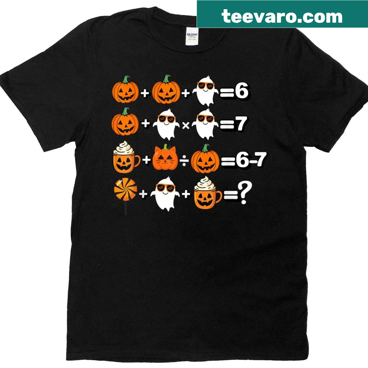 Funny math teacher t-shirt with order operations design — on a men's t-shirt