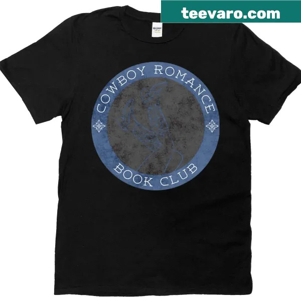 T-shirt for moms featuring Cowboy Romance Book Club text design