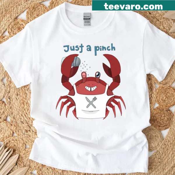 Oversized T-shirt featuring crab seasoning illustrations
