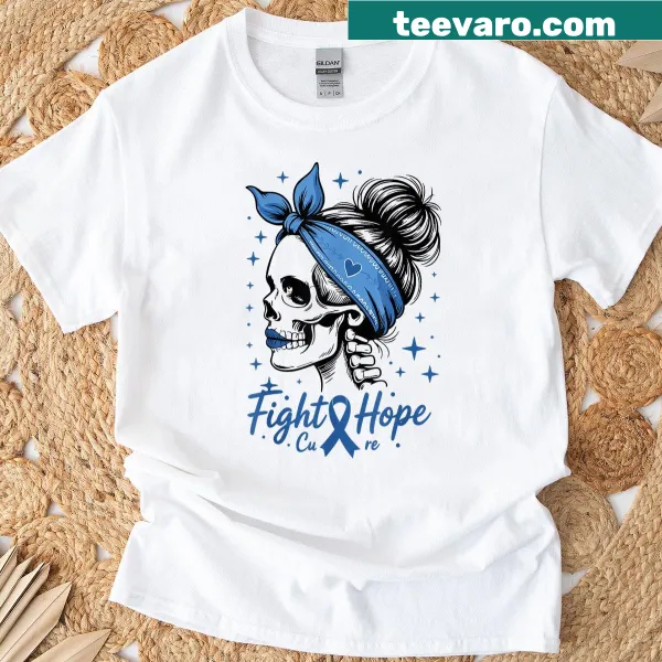 Skeleton graphic with ribbon for diabetes awareness t-shirt