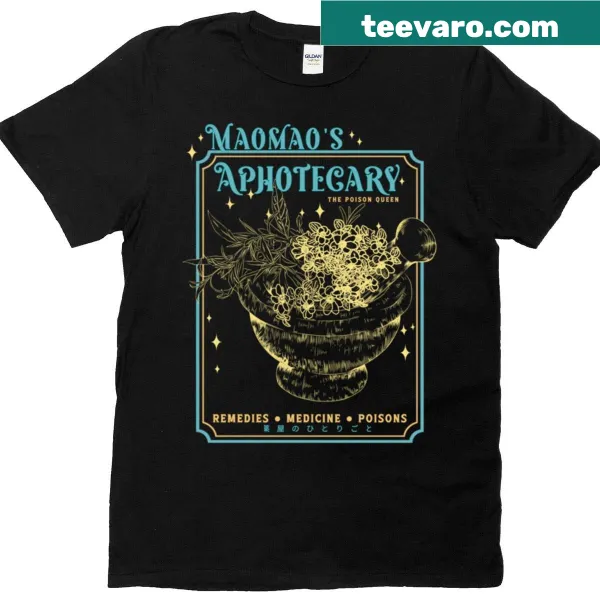 Whimsical apothecary-themed Doodle graphic t-shirt