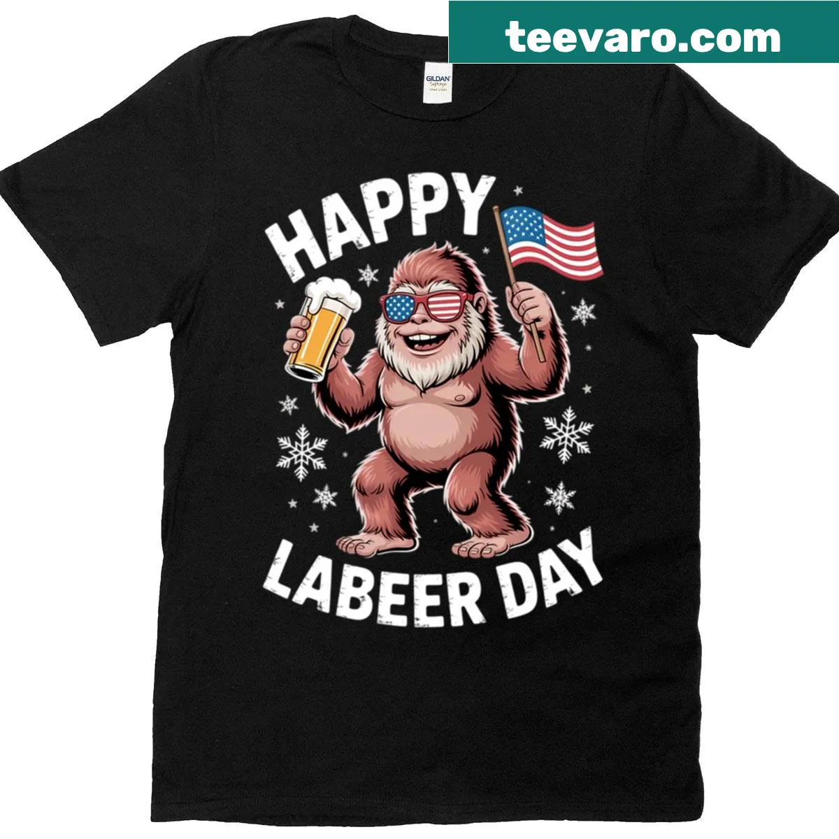 Commemorative T-shirt featuring an eagle and American flag for 250 years of liberty — on a men's t-shirt