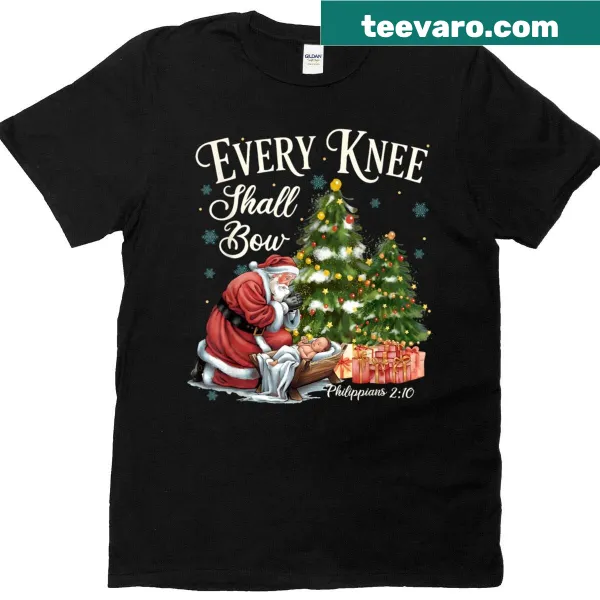 Christmas T-shirt with a nativity scene design