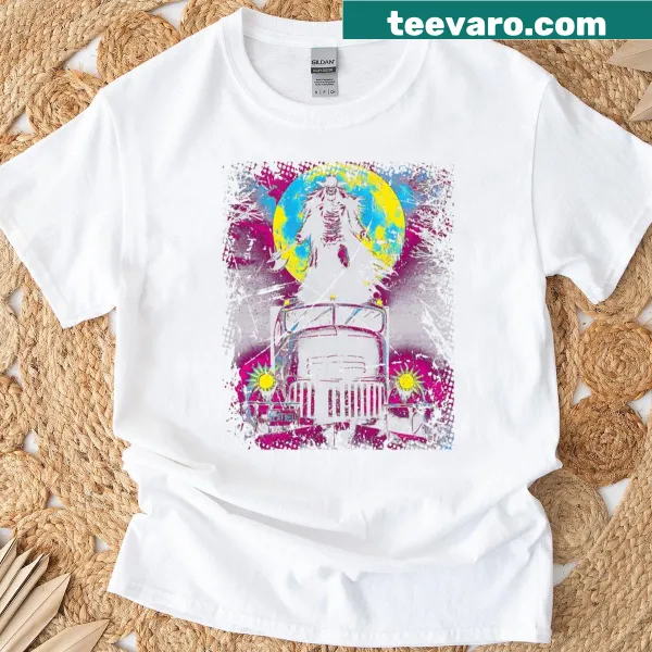 Vintage-style T-shirt celebrating classic horror films and TV series