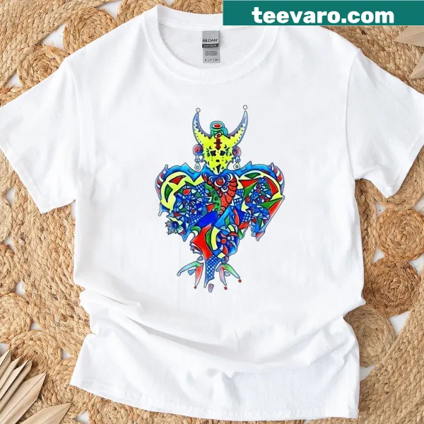 Vintage horror-themed T-shirt with symbols from classic films