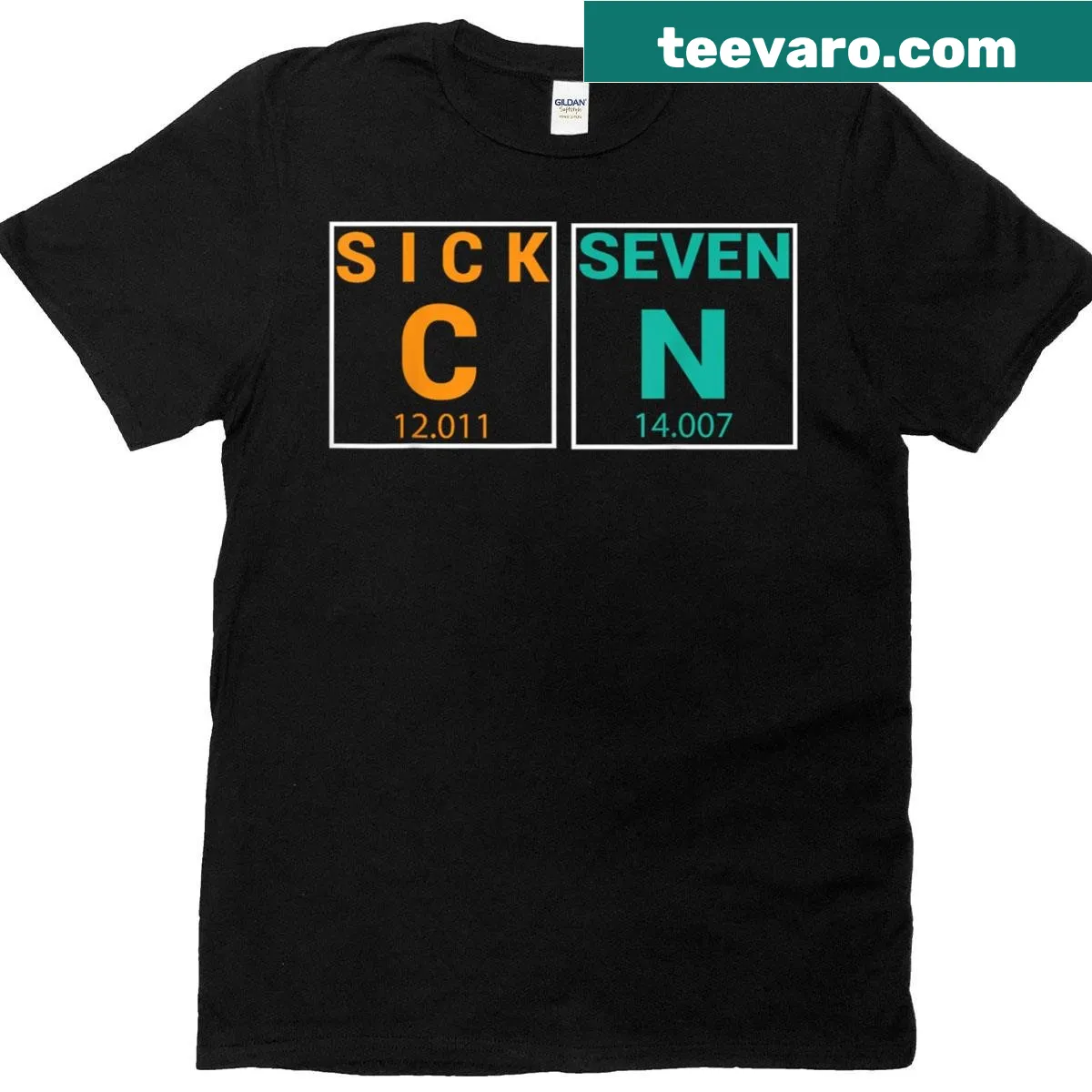 Funny periodic table t-shirt for science enthusiasts — on a men's t-shirt