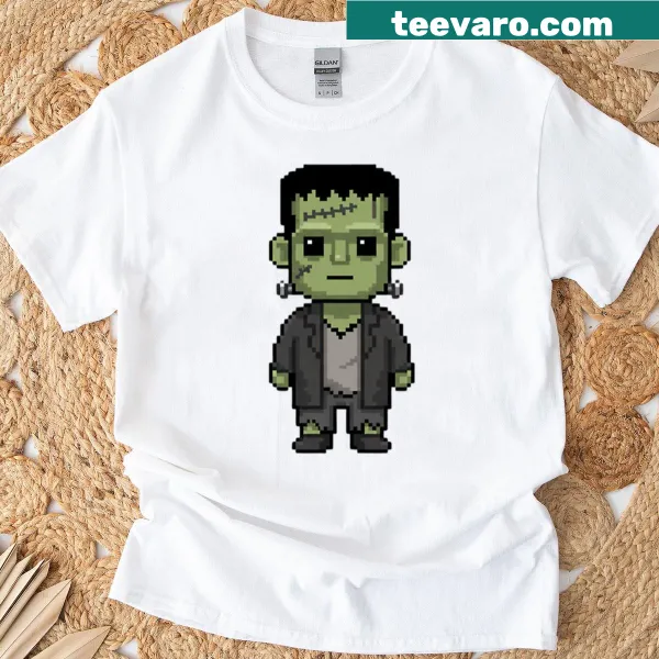 Pixel art Halloween character t-shirt
