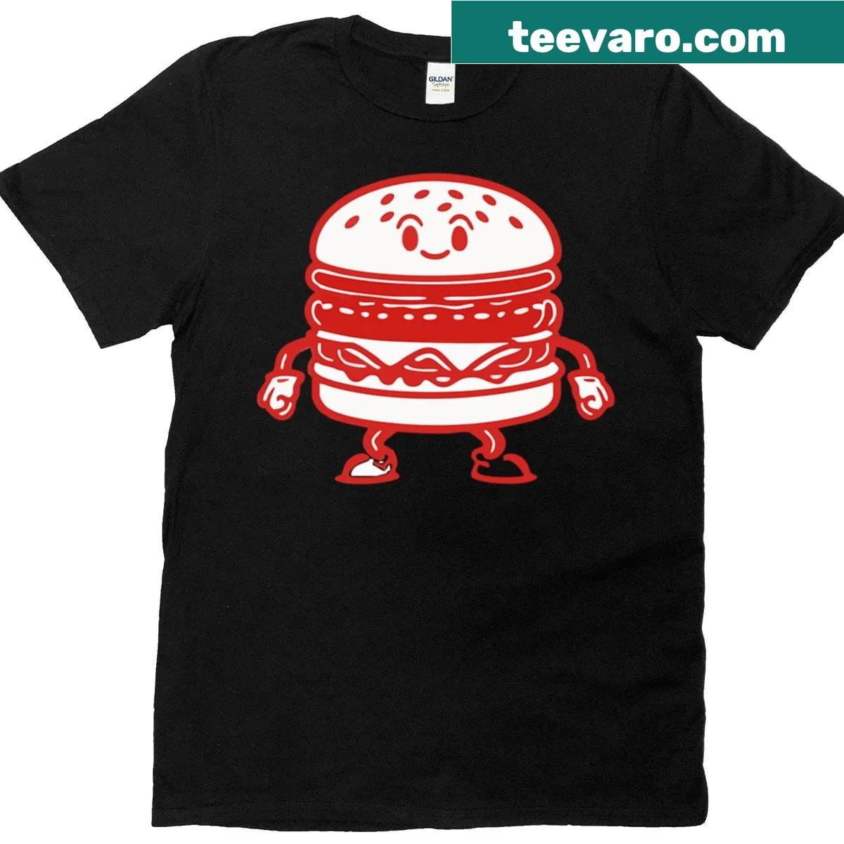 Retro fast food character graphic on a T-shirt — on a men's t-shirt