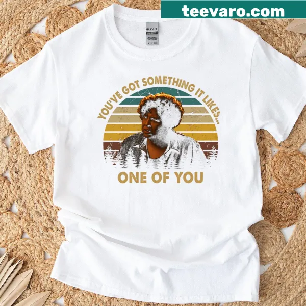 Vintage-style t-shirt with horror film graphics and baseball sleeves