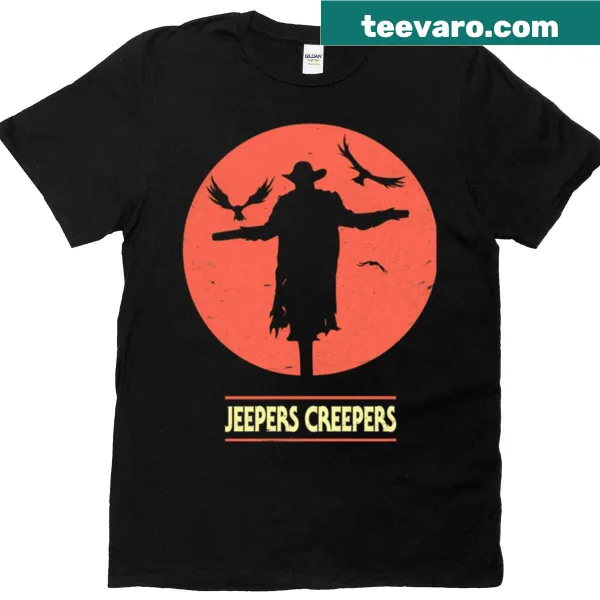 Vintage-style horror film-themed t-shirt with classic movie elements