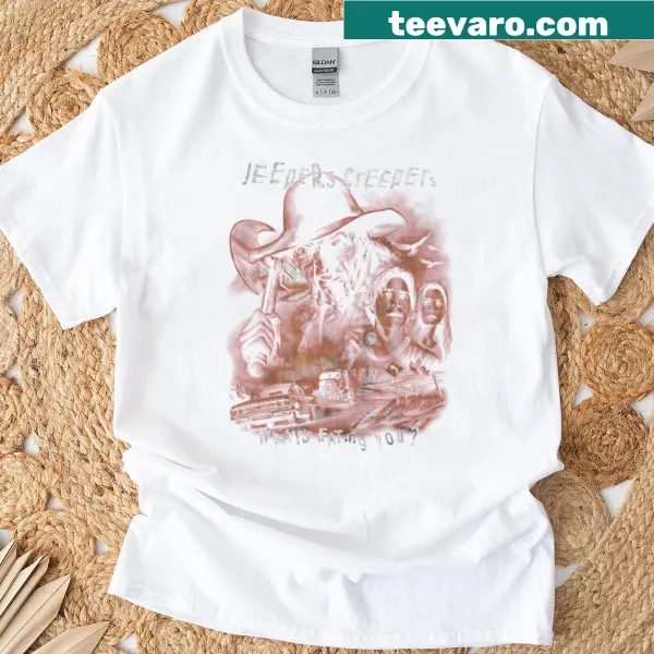 Vintage-style t-shirt celebrating horror films and TV series