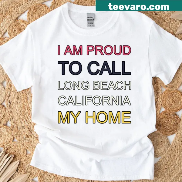 Retro T-shirt proclaiming pride for Long Beach, California