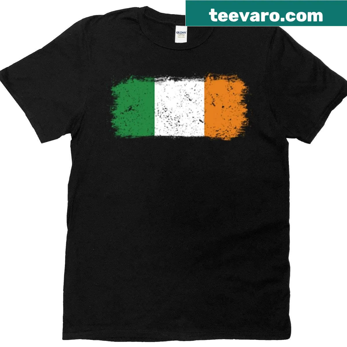 Faded oversized t-shirt featuring the Irish flag design — on a men's t-shirt