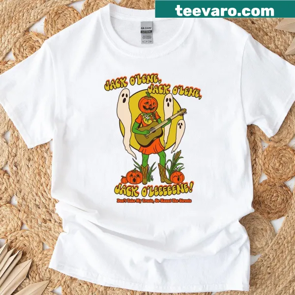 Playful cartoon design T-shirt with Jack O'lene theme