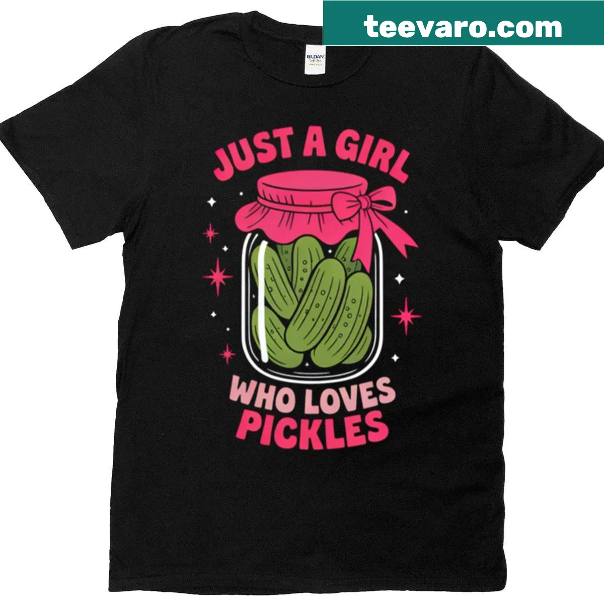 Funny pickle lover t-shirt with playful text — on a men's t-shirt
