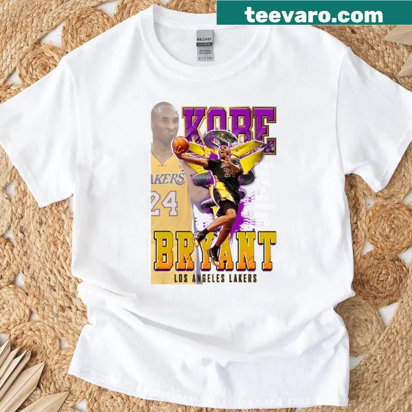 Kobe Bryant 24 t-shirt with bold typography of his number.