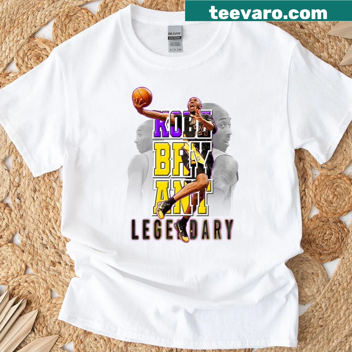 Tribute shirt featuring Kobe Bryant graphic — on a men's t-shirt