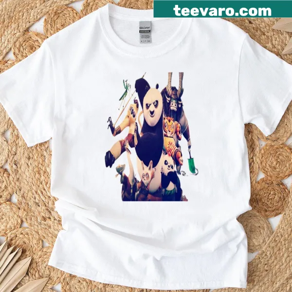 Kung Fu Panda T-shirt featuring Po and friends