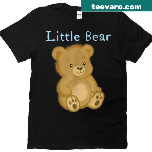 Cute cartoon teddy bear design on toddler T-shirt