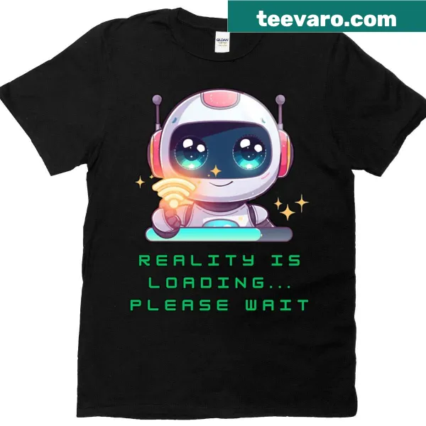 Playful robot design with 'Low Battery High Vibes' text