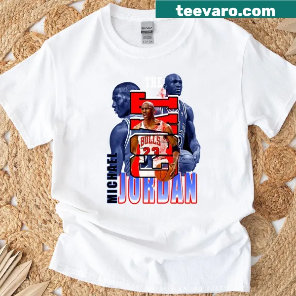 Sporty Michael Jordan GOAT t-shirt featuring bold typography.