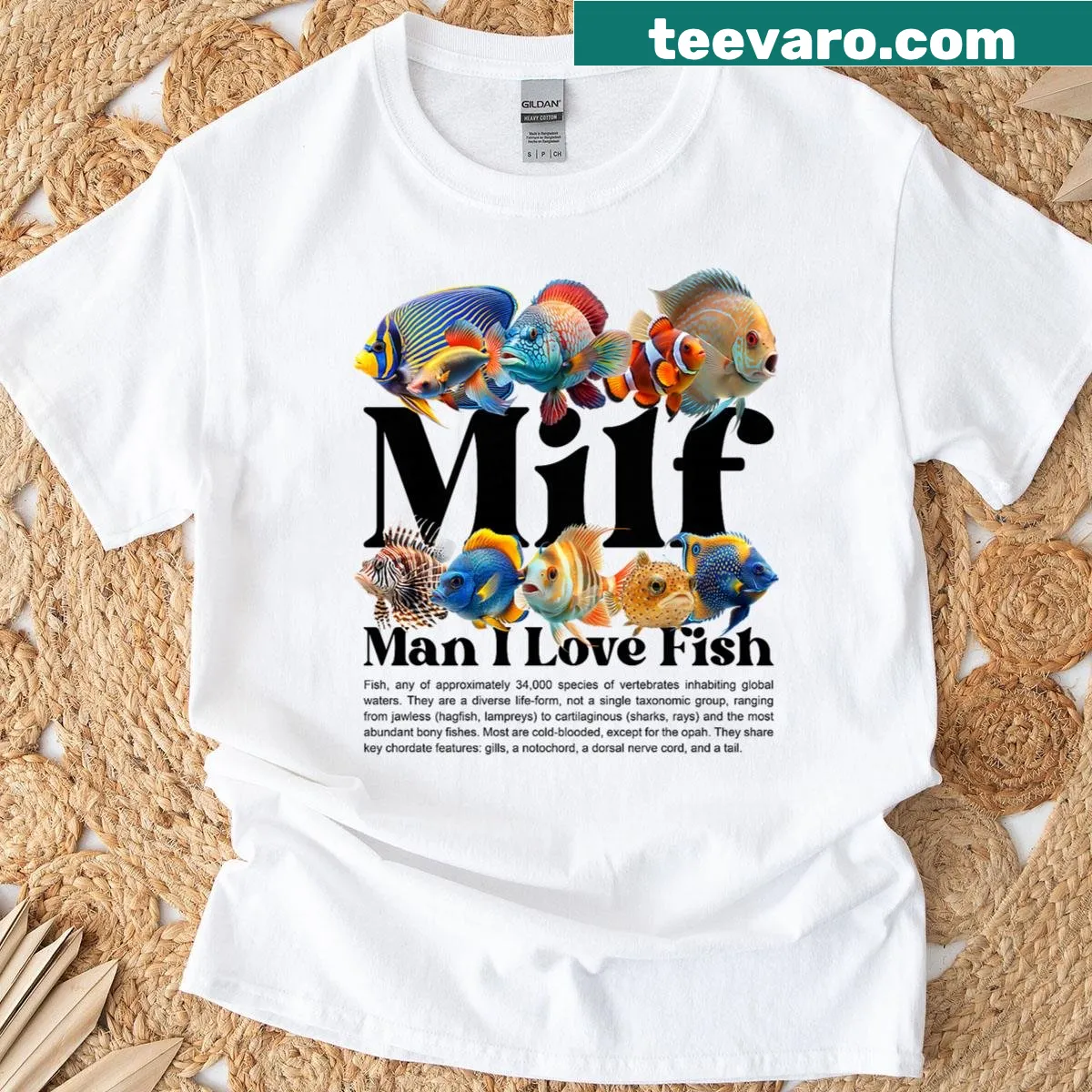 Funny fisherman T-shirt with a cheeky phrase — on a men's t-shirt