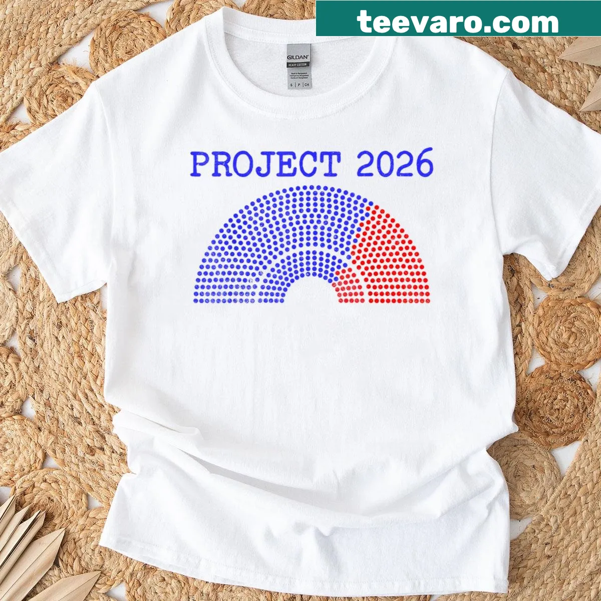 Typography design labeled Project 2026 for future inspiration — on a men's t-shirt