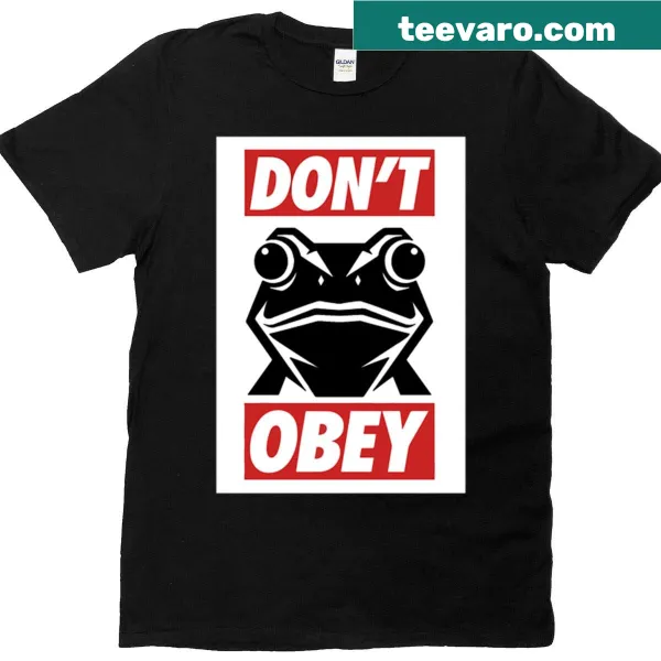 Playful frog-themed protest t-shirt