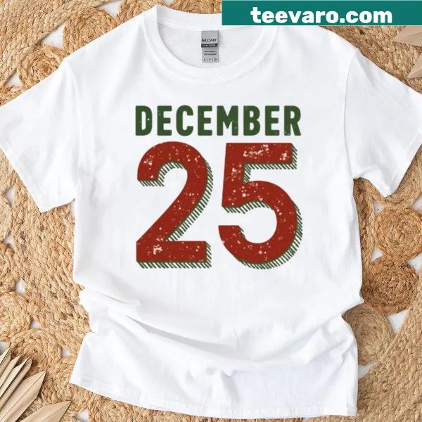 Retro style design celebrating December 25 for Christmas