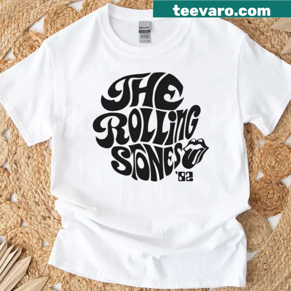 Graphic t-shirt featuring rock tongue lips illustration