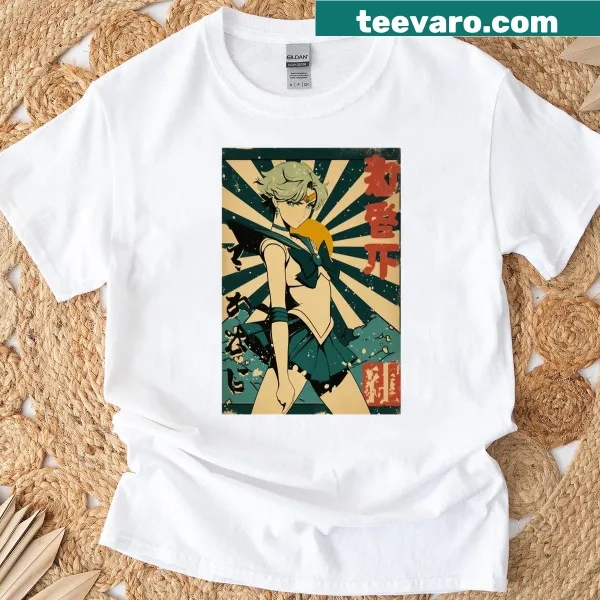 Vintage Sailor Uranus poster T-shirt with retro design