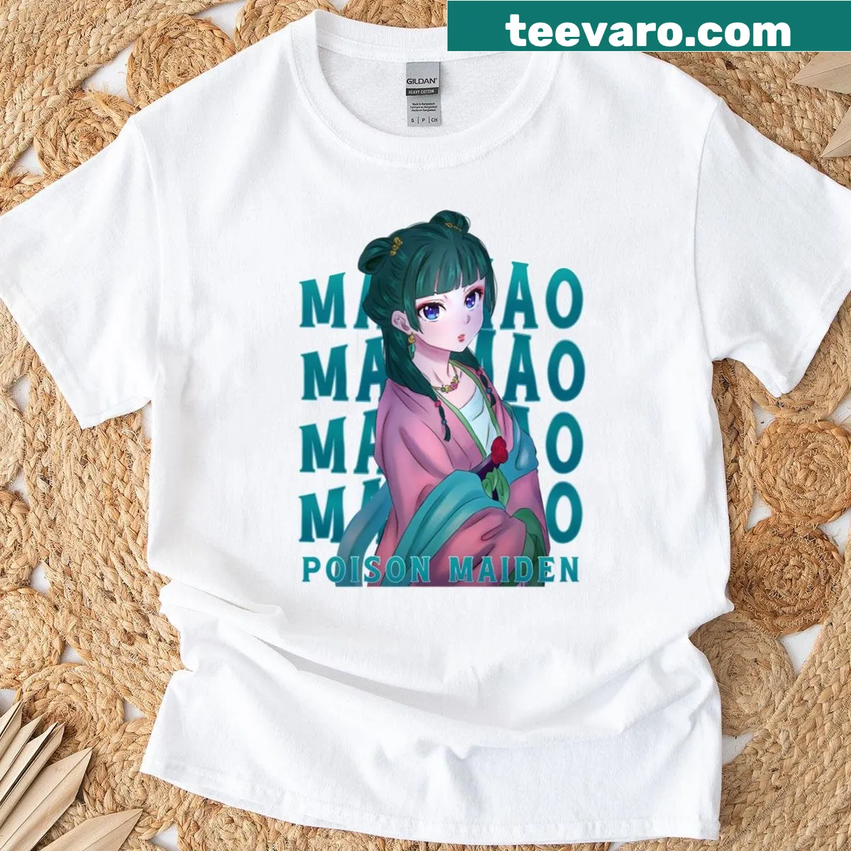 Scribble art design featuring Xiomao character on a casual t-shirt — on a men's t-shirt