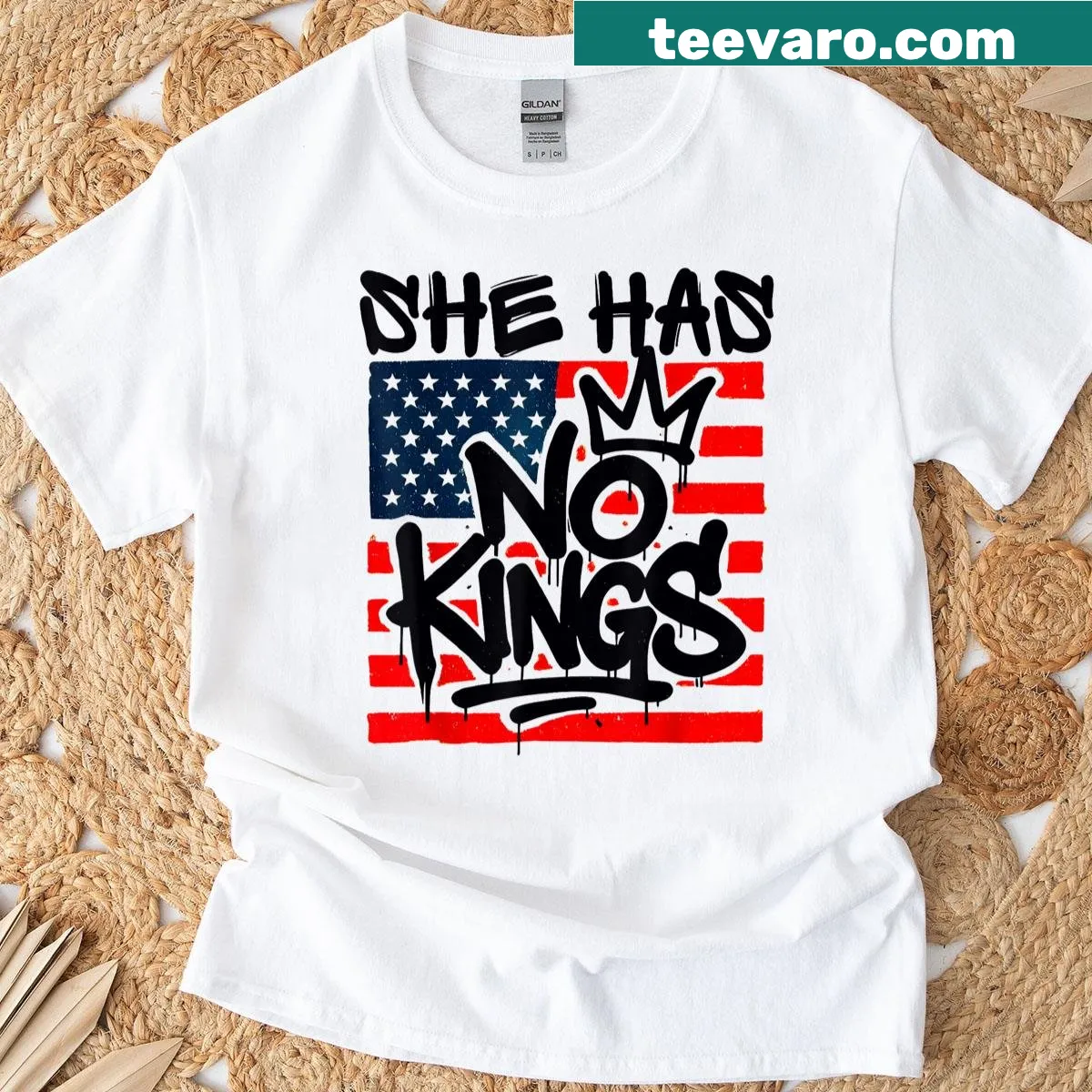 Bold typography t-shirt with empowering message about independence — on a men's t-shirt
