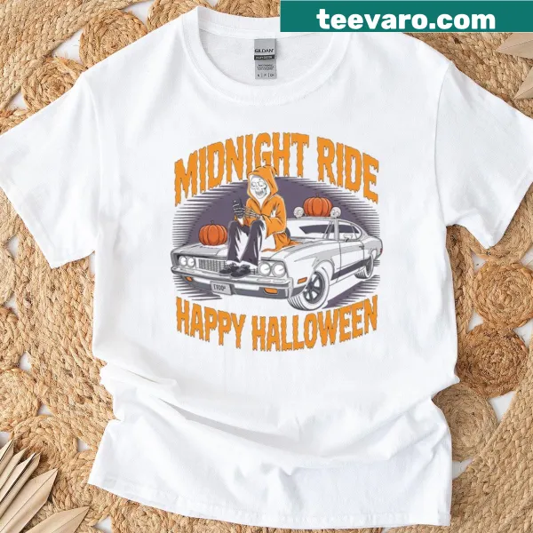 Skull driving illustration perfect for Halloween rides