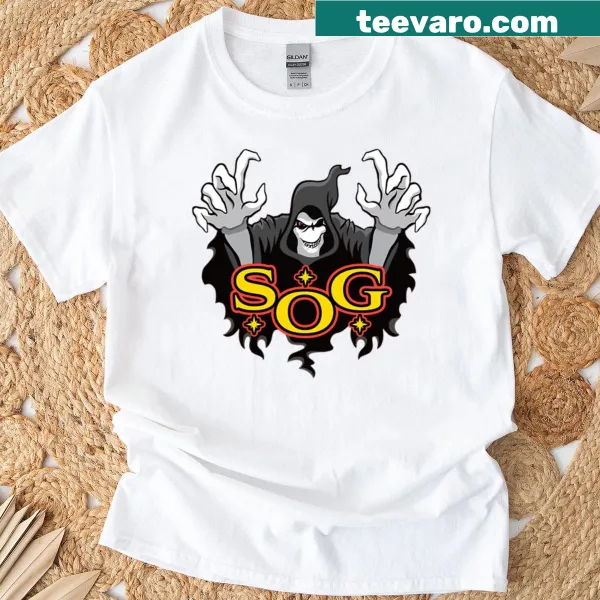 Halloween-themed t-shirt with spooky spirit design.