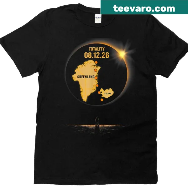 Illustration of the solar eclipse path over Greenland for 2026