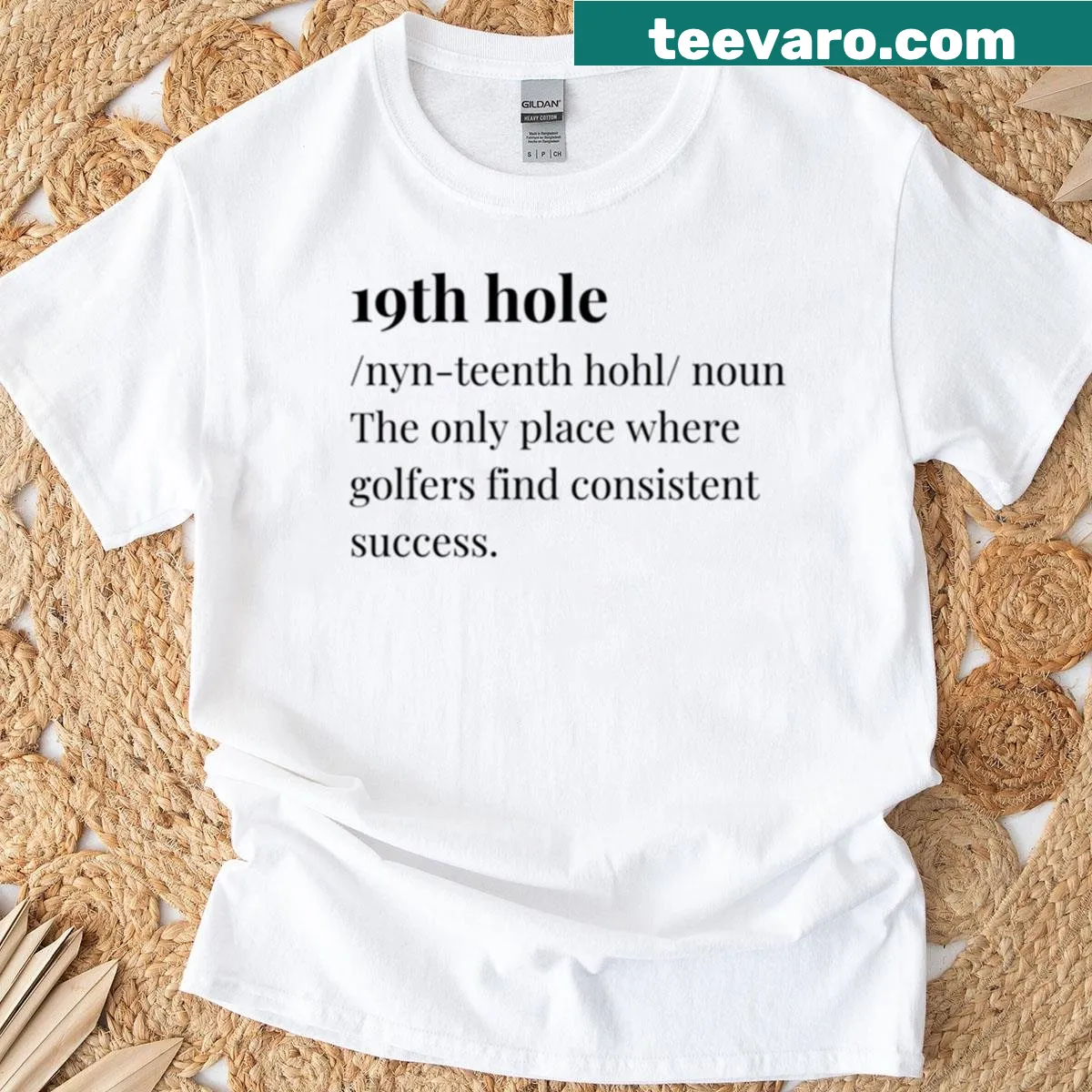 Funny golf definition graphic on a T-shirt — on a men's t-shirt